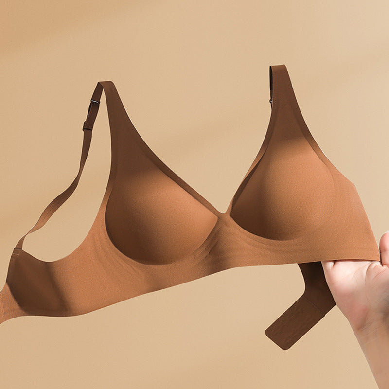 Semi-structured Cup Jelly Bar Soft-support Wireless Bra